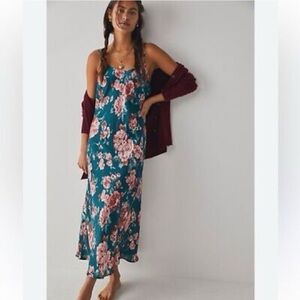 Floral Silk Slip Dress
